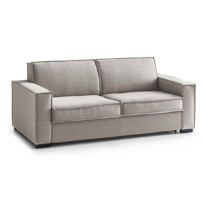 

Sofá cama Beatrice con 2 asientos Grande, Sofá de sala, Made in Italy, Abertura giratoria con colchón y red incluidos, en tejido acolchado, con