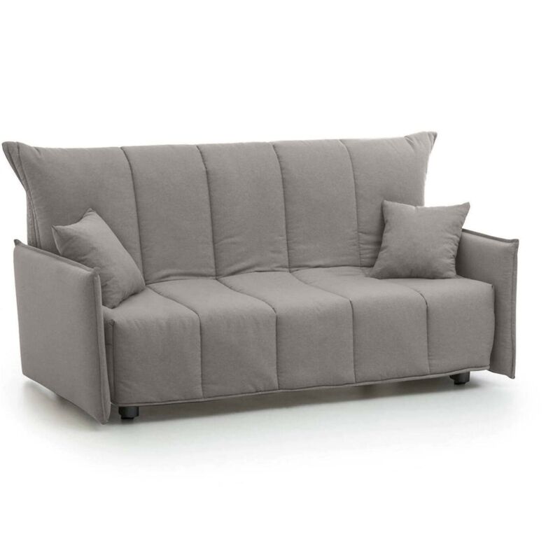 

Sofá cama Paola de 3 plazas Talamo Italia, Sofá de salón, Apertura del carrito, Made in Italy, en tejido acolchado, con reposabrazos estándar, Cm: