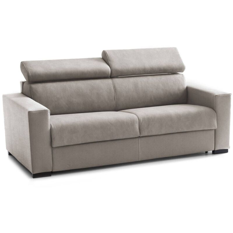 

Sofá cama Sonia con 2 asientos Grande, Sofá de sala de estar, Made in Italy, Apertura giratoria con colchón y somier incluidos, con reposacabezas
