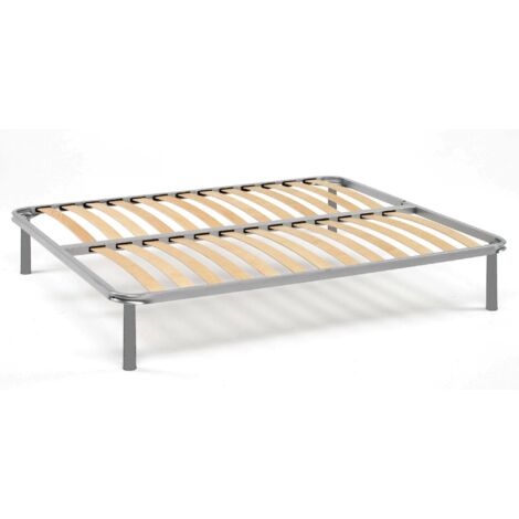 Talamo Italia Somier doble Malvina, Base ortopédica de contrachapado de abedul de 13 lamas, 100% Made in Italy, 180x190h34 cm, con embalaje reforzado