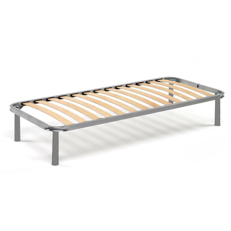 Talamo Italia Sommier simple Manila, Base orthopédique en contreplaqué de bouleau à 13 lattes, 100% Made in Italy, Cm 80x190h34