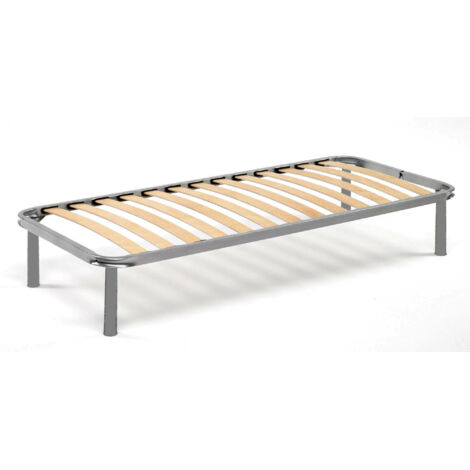 Talamo Italia Sommier simple Manila, Base orthopédique en contreplaqué de bouleau à 13 lattes, 100% Made in Italy, Cm 80x200h34, avec emballage renforcé