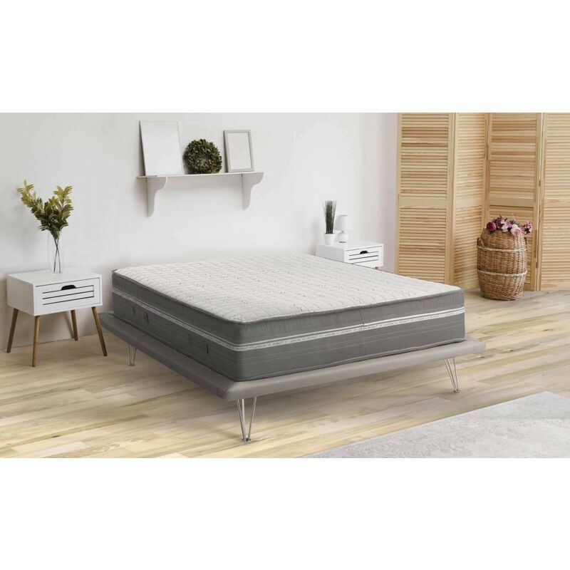 Single Supreme Matratze, Made in Italy, Memory Foam Matratze und Mikrofedern mit Taschen, Anti-Milben und Hypoallergen, cm 80x190 h32 - Talamo Italia
