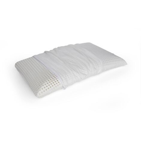 Talamo Italia Talamo Italia Kissen für das Bett, 100% Made in Italy, Abnehmbares "Seifenkissen" aus perforiertem Memory-Schaum, hypoallergen und atmungsaktiv, 70x40xh12 cm