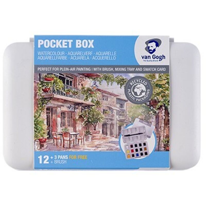 Bigbuy Talens Van Gogh, Pocket Box Aquarellset, 1Farben.