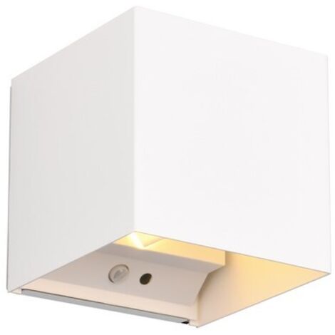 TALENT APPLIQUE LED 1W 100lm, 3000K DA ESTERNO QUADRATA BIANCA RICARICABILE CON DIFFUSORE REGOLABILE E CON BASE MAGNETICA H. 11CM IP44