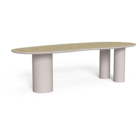 Talenti Tavolo Rettangolare James 260 x 105 Cm Bianco Beige