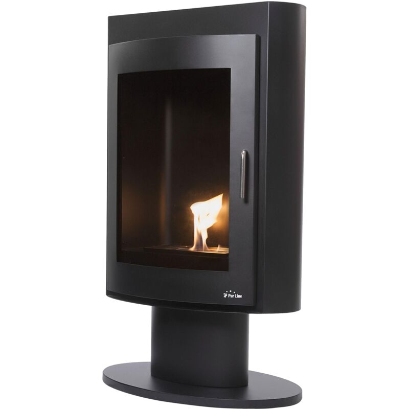 

Estufa de exterior de bioetanol 3kW, diseño cuadrado en acero negro