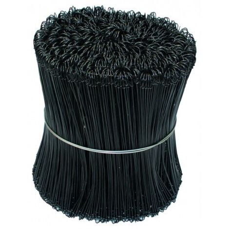 Taliaplast – Botte de 1000 liens acier recuit noir Ø 11/10e – Longueur 20 cm – Ligature armatures béton – Fixation gaines et sacs à gravats
