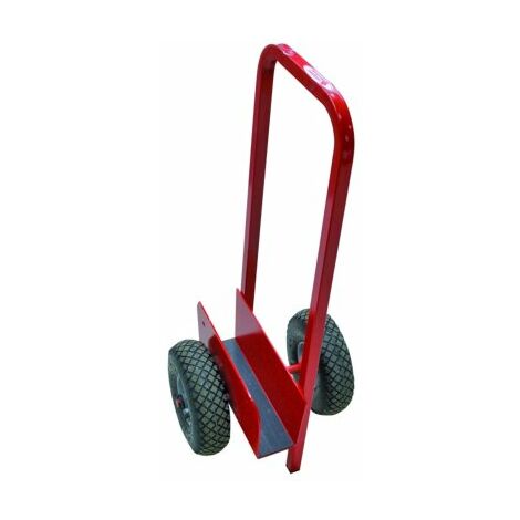Taliaplast – Chariot porte-plaques 2 roues – Charge utile 150 kg – Support pour 4 plaques BA13 – Structure acier époxy – Roues Ø260 mm