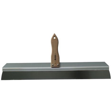 Taliaplast – Couteau à enduire façadier 60 cm – Lame en inox souple – Monture aluminium rigide – Poignée ergonomique en bois