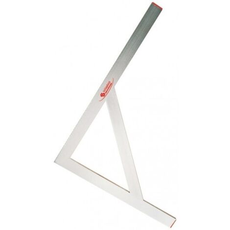 Taliaplast – Équerre de maçon aluminium soudée 150x200cm – Précision 1 mm/m – Embouts en plastique pour protection – Utilisation recto/verso
