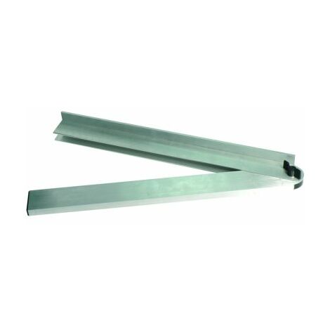 Taliaplast – Fausse équerre alu à talon 50 cm – Profilé en aluminium avec embout plastique – Pour travaux de plaquiste – Vissage rapide et précis