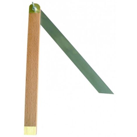 Taliaplast – Fausse équerre talon bois 40 cm – Lame en acier trempé – 2 garnitures laiton – Outil de précision pour menuiserie