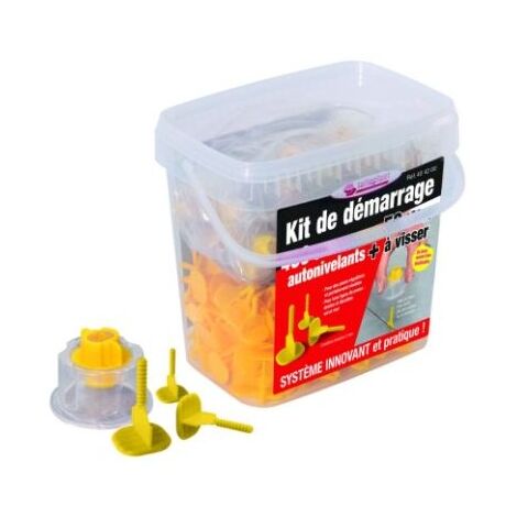 Taliaplast – Kit de 400 croisillons linéaires 2mm – Autonivelants pour carrelage 3 à 20mm – Têtes claires réutilisables pour pose rapide
