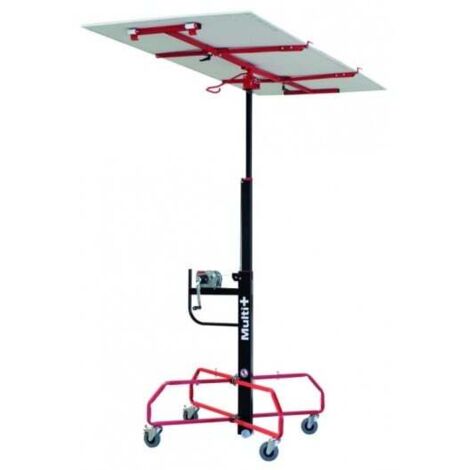 Taliaplast – Lève-plaque TALIATOP MULTI+ – Charge max 70 kg – Hauteur max 5,60 m – Pour plaques jusqu'à 3,6 x 1,2 m – Roulettes stabilisées