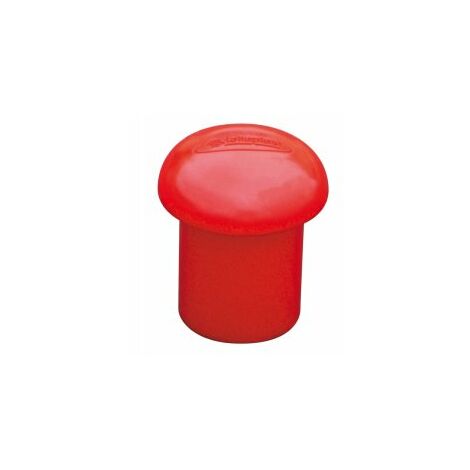 Taliaplast – Lot de 100 embouts de sécurité rouges pour fer à béton Ø 8-20 mm – Protection contre perforation – Compatible avec fiches porte-lampe