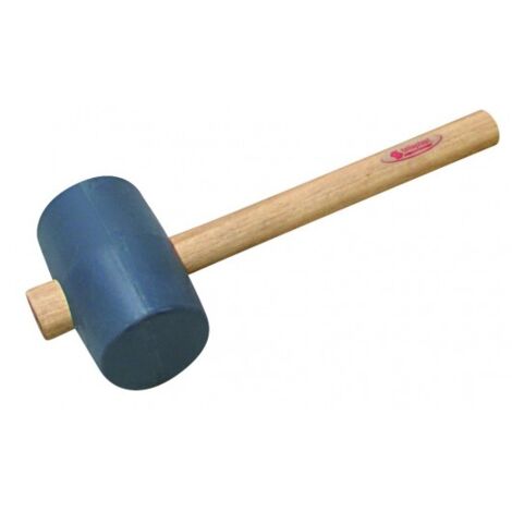 Taliaplast – Maillet travaux publics 125mm – Caoutchouc non marquant – Manche 50cm – Emmanchement conique – Dureté 90 shores