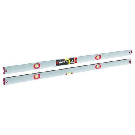 Taliaplast – Niveau à bulle magnétique 100 cm – Aluminium anodisé – Précision 0,5 mm/m – 3 fioles dont 1 à 45° – Embouts de protection antichocs