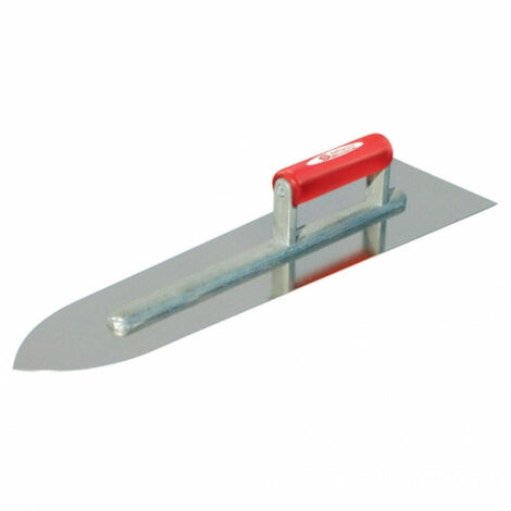 Taliaplast – Platoir flamand inox 45 cm – Lame ogive pour finition lisse – Poignée bois ergonomique – Monture aluminium durable