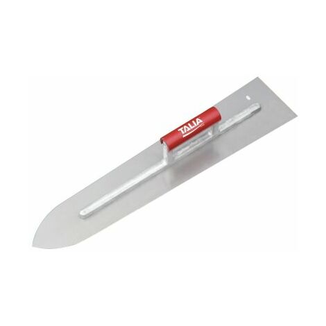 Taliaplast – Platoir flamand inox 55 cm – Lame en inox avec bout ogive – Poignée en bois pour chapiste – Monture aluminium légère