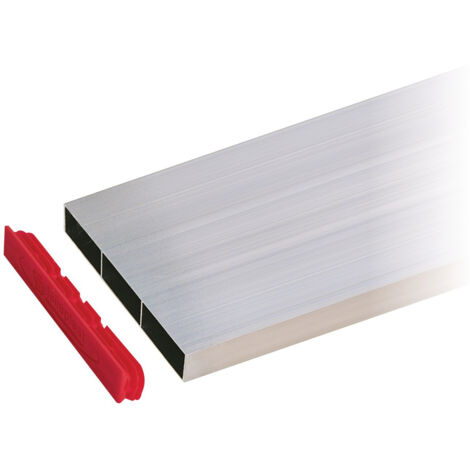 Taliaplast – Règle aluminium rectangulaire 2 voiles 200 cm – Rigidité améliorée pour mesures précises – Conçue pour maçons et artisans