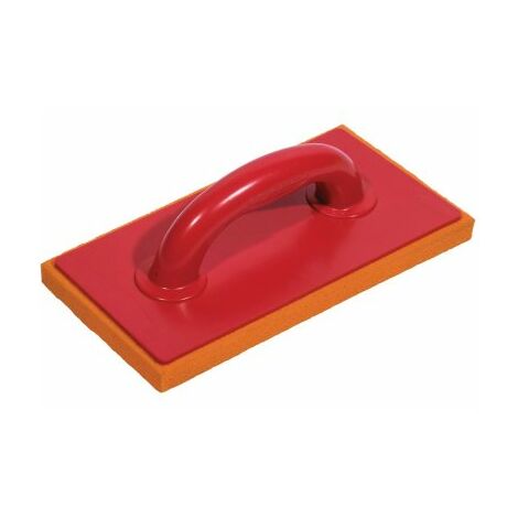Taliaplast – Taloche mousse caoutchouc haute densité 28 x 14 cm – Épaisseur semelle 18 mm – Pour enduits monocouches – Poignée ergonomique