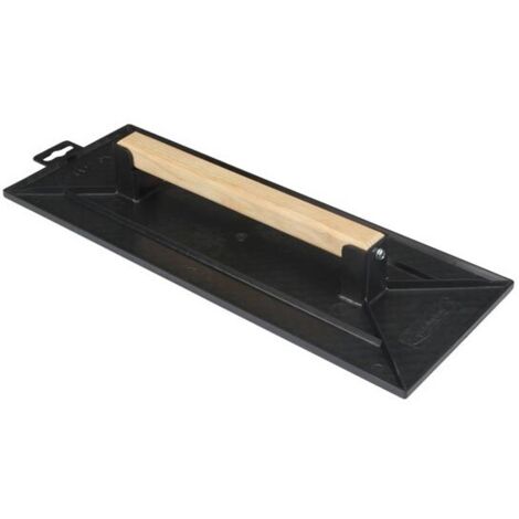 Taliaplast – Taloche rectangle 42x16cm noire – Construction plateau alvéolé – Pour finitions précises sur surfaces enduites – Référence 300405