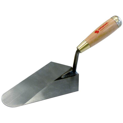Taliaplast – Truelle portugaise soudée 20 cm manche bois pour maçonnerie – Virole renforcée pour durabilité – 431901