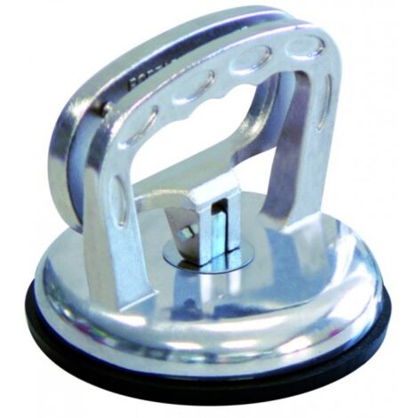 Taliaplast – Ventouse de préhension 120mm – Capacité 50kg – Base aluminium chromée – Semelle caoutchouc pour manipulation facile