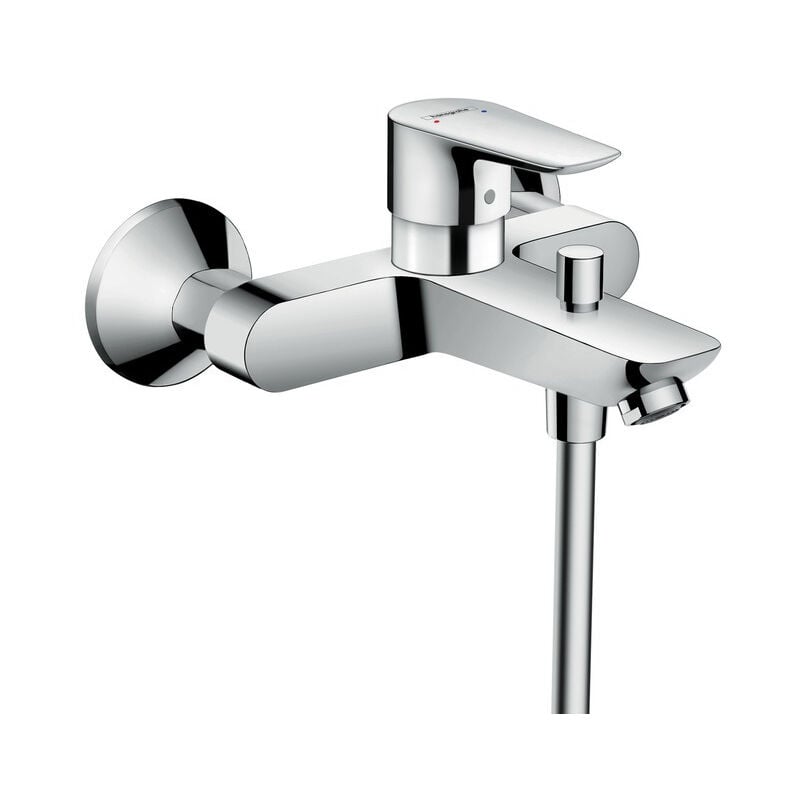 Talis e Single lever manual bath mixer for exposed installation, Chrome (71740000) - Hansgrohe