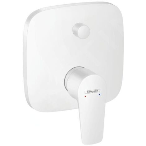 Talis E Set de finition pour mitigeur bain/douche encastré, Blanc mat (71745700)
