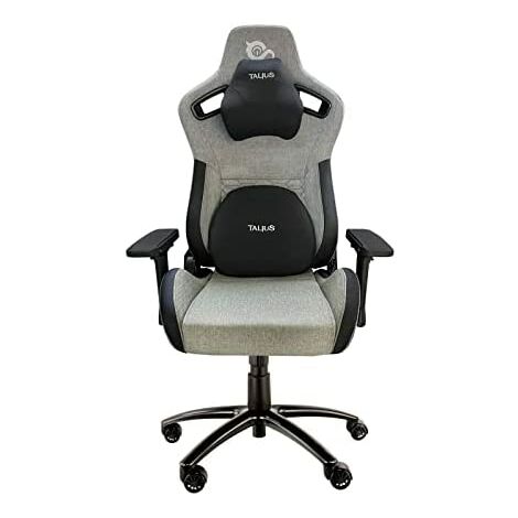 Taliusraptor sedia da gioco nera/grigia 4d, rana, base in metallo, ruote in nylon, fino a 170kg