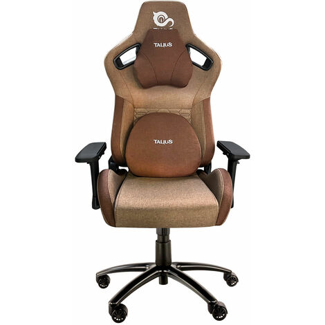 Taliusraptor sedia da gioco nera/marrone 4d, rana, base in metallo, ruote in nylon, fino a 170kg