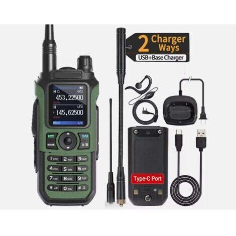 Talkie-walkie Baofeng UV-21 Pro V2 - Portée étendue - Radio amateur bidirectionnelle rechargeable - Communication fiable pour professionnels et loisirs