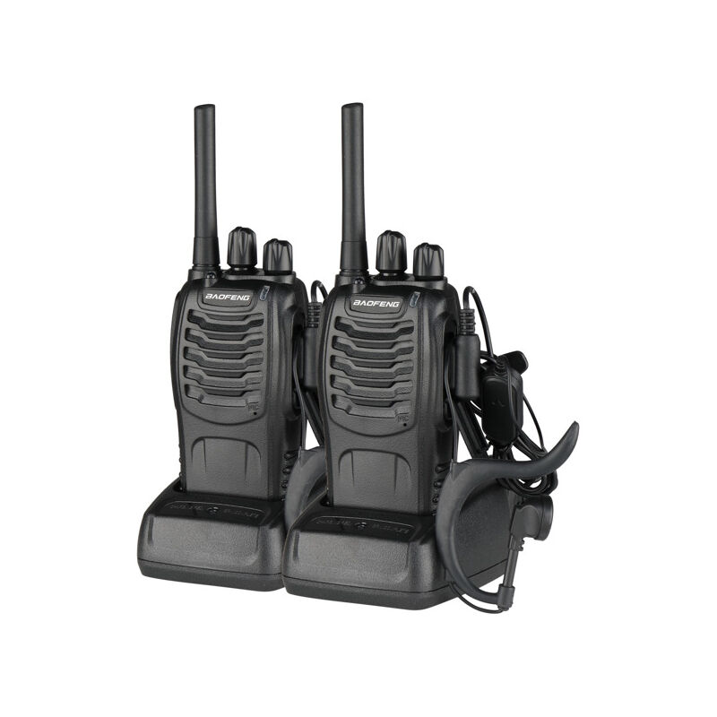 Talkie-Walkie BF-88E 1500mAh Ultra-long Autonomie Standard ue, Noir