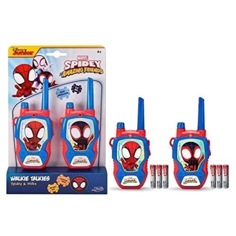 Talkie-walkie - DICKIE - SPIDEY - 2,4 GHz - Lot de 2 - Rouge et bleu - Pour les enfants à partir de 3 ans-AquaForge