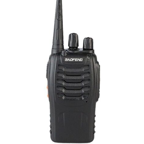 Talkie walkie Longue portée 88E【Version Mise à Niveau du 888S】 Walkie Talkies Vox Rechargeable Pmr 446 MHz 16 Canaux, avec des écouteurs Originaux Construit en Torche LED (2 pcs)
