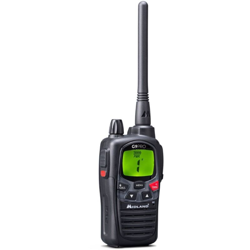 Midland - Talkie walkie G9 Pro - Avec batterie, chargeur, et clip ceinture - C1385