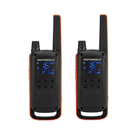 Talkies-walkies Talkabout T82 Extrême Motorola - 10km - 16 canaux - jaune-noir