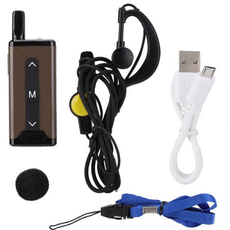 Talkie-Walkie Professionnel Mini Portable UHF/VHF 400-480MHz GV-V9 pour Communication Bidirectionnelle