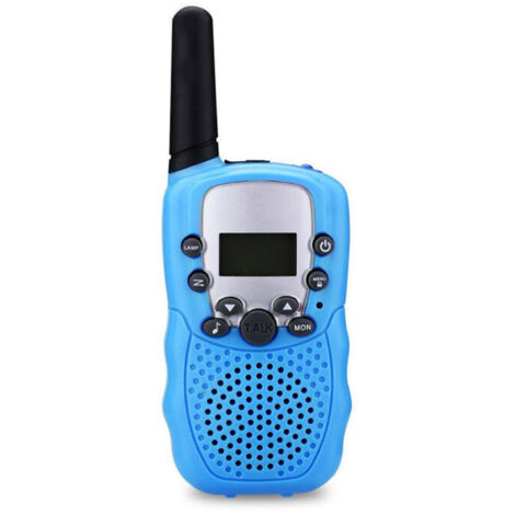 Talkie-walkie rechargeable bleu FlkwoH, compatible USB Type C avec fonction VOX pour jeux d'aventure, randonnée et cyclisme.-AquaForge