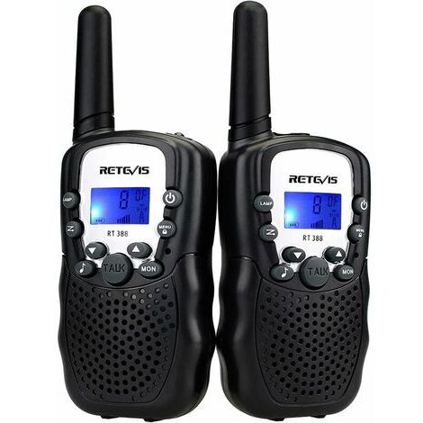 Talkie-walkie Retevis RT388 pour enfants, rechargeable, longue portée, avec lampe torche intégrée, idéal pour le camping et parfait pour les garçons de 3 à 12 ans.-AquaForge