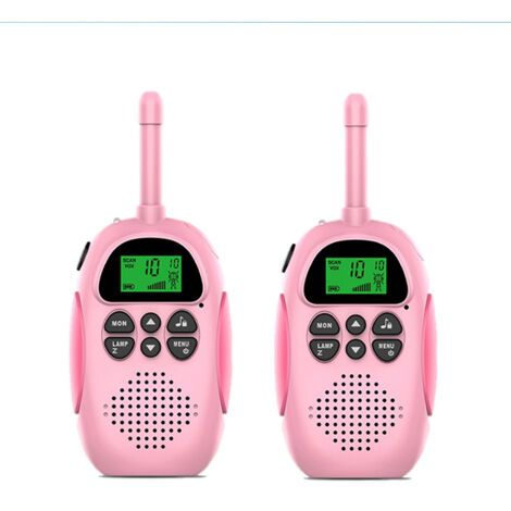 Talkies-walkies rechargeables pour enfants (lot de 2), 16 canaux, jouets radio pour garçons et filles, parfaits pour les aventures en plein air et le camping.-AquaForge
