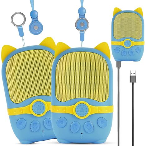Talkies-walkies rechargeables pour enfants (lot de 2), jouets pour les 3-4-5 ans, ZQKLA-AquaForge