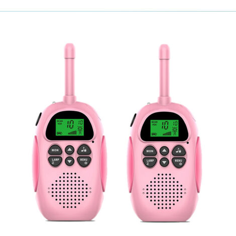 Talkies-walkies rechargeables USB pour enfants avec 16 canaux, radio bidirectionnelle et lampe torche jouet, 3-12 ans, portée de 4,8 km (3 miles) pour les aventures en plein air --AquaForge