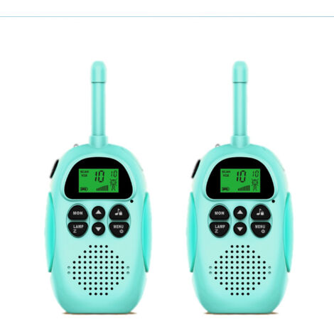 Talkies-walkies rechargeables USB pour enfants avec 16 canaux, radio bidirectionnelle et lampe torche jouet 3-12 ans VOX 5 km Talkie-walkie pour les aventures en plein air --AquaForge