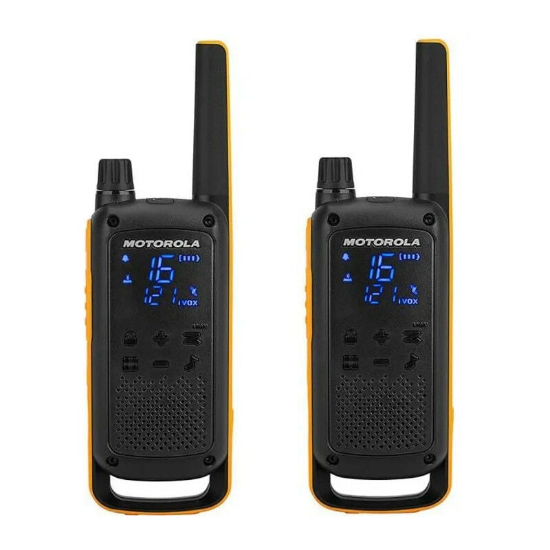 Talkies-walkies Talkabout T82 Motorola 10km - 16 canaux - jaune-noir