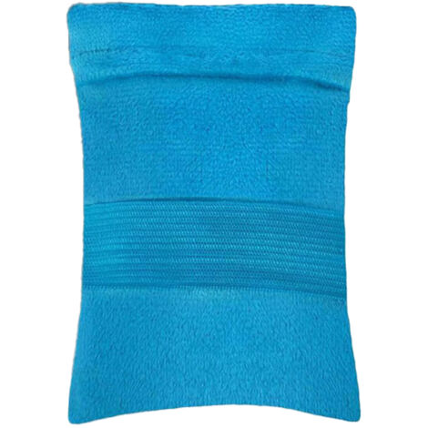 [Talkum-Kraft] Sanddichter Beutel mit Talkumfach, L 130 x 90 mm, Korallenvliesblau, 1 Stück