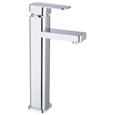 Tall Bathroom Faucet - Extra Tall Faucet with 285mm Spout Height for Countertop Sinks, High Spout Basin Faucet